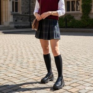 Zara patent black loafers